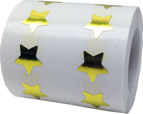 Shiny Gold Star Stickers Foil Stars Stickers measure at a