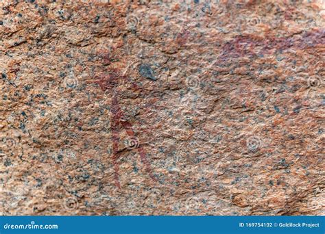 Rock Art of the San People Near Spitzkoppe Stock Photo - Image of ...