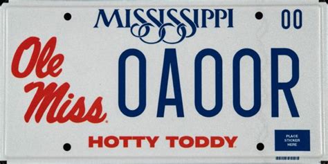 University Unveils New License Plate Design - Ole Miss News