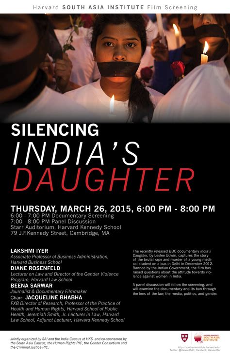 Silencing India’s Daughter • The Lakshmi Mittal and Family South Asia ...