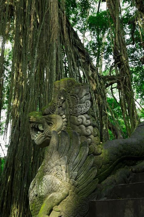 Sacred Monkey Forest Sanctuary In Ubud. Bali Island, Indonesia Stock ...