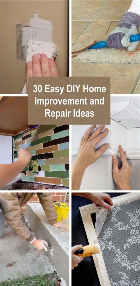 30+ Easy DIY Home Improvement and Repair Ideas. | Easy diy home ...