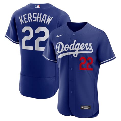 Men's Los Angeles Dodgers Clayton Kershaw Nike Royal Alternate ...