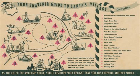 Your Souvenir Guide to Santa's Village | A souvenir map of S… | Flickr