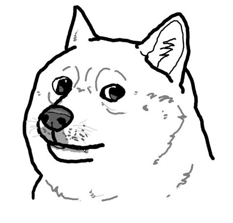 Black and White Doge Blank Template - Imgflip