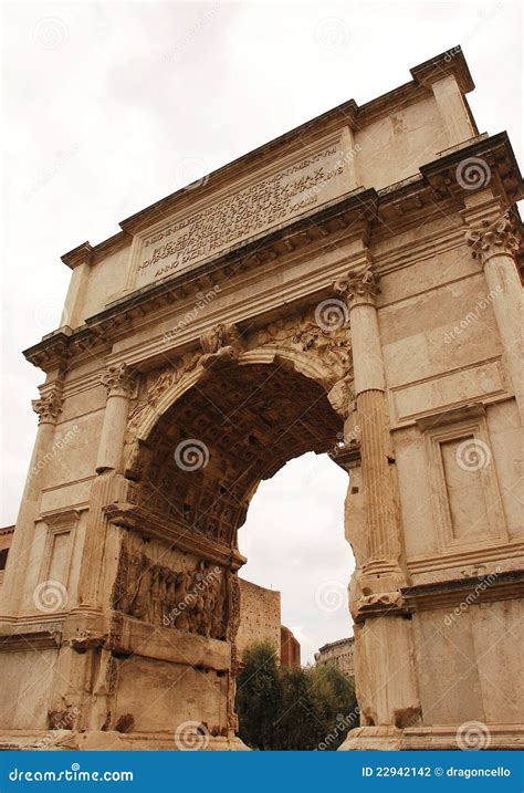 Arch of Titus in the Roman Forum Stock Photo - Image of history, arched: 22942142