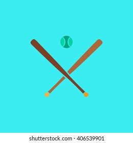 Baseball Icon Two Wooden Baseball Bats Stock Vector (Royalty Free) 447545194 | Shutterstock