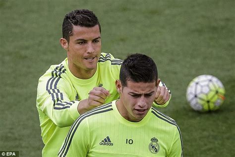 Real Madrid stars relaxed during training as Cristiano Ronaldo pranks James Rodriguez | Daily ...