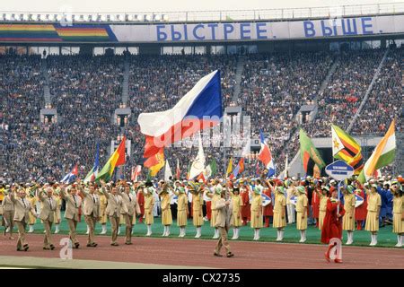 The opening ceremony of the XXII Olympics Moscow 1980 A piece of the ...