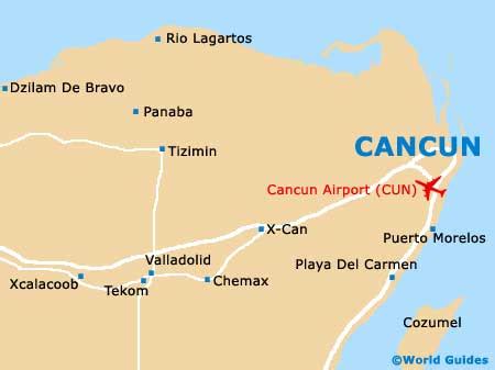 Map of Cancun Airport (CUN): Orientation and Maps for CUN Cancun Airport