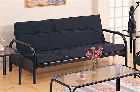 Black Metal Futon Frame -Sleepworks Long Island