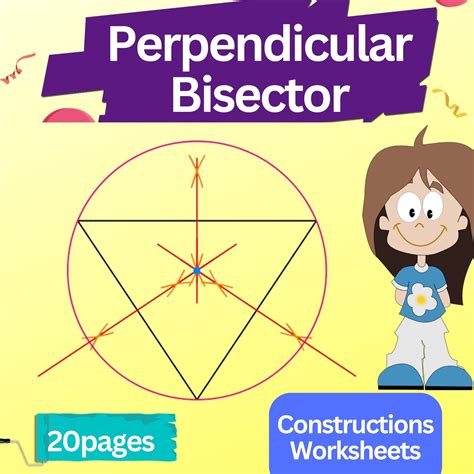 Construct the perpendicular bisector - Perpendicular Bisector Worksheets | Made By Teachers