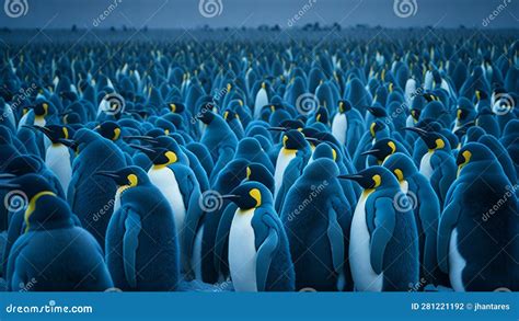 Emperor Penguin Colony Illustration Stock Illustration - Illustration ...