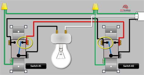 3-Way Switch Wiring Explained - MEP Academy