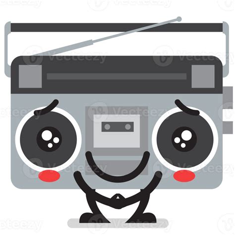 retro radio character emoji 23256128 PNG