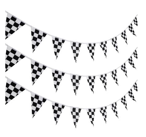 Aankopen - 5 Pack - Chequered Flag - Racing Bunting Banners - Black & White | Shop Today. Get it ...