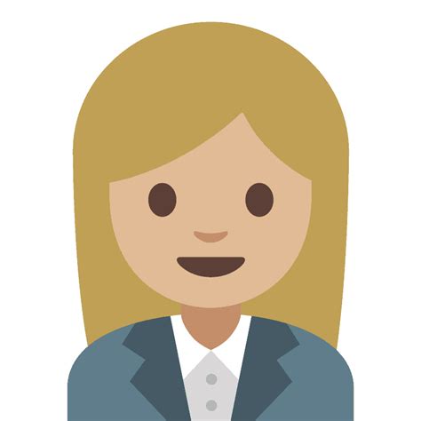 Woman office worker emoji clipart. Free download transparent .PNG | Creazilla