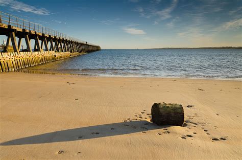 Blyth beach and south pier Photograph by David Head - Fine Art America