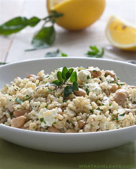 Mediterranean Cold Rice Salad with Feta - What A Girl Eats