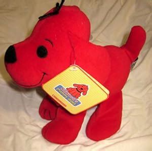 Amazon.com: Clifford's Puppy Days Sidekicks PBS Baby Clifford 8" Plush Rattle Squeak: Toys & Games