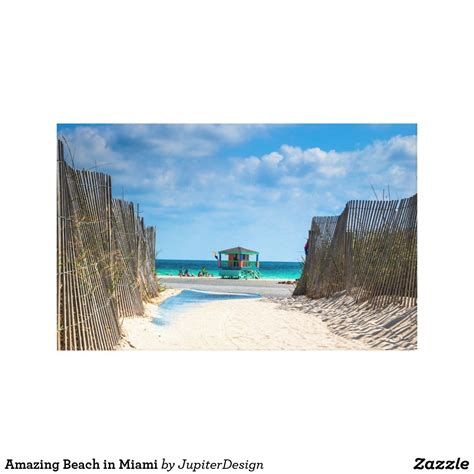 Amazing Miami Beach Canvas | Zazzle.com | Canvas art prints, Beach canvas, Canvas art