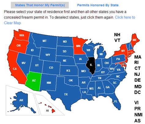 Front Sight Post: Concealed Carry Reciprocity Maps