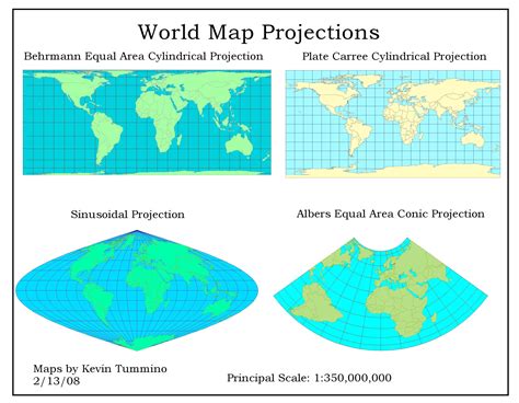 world map projections