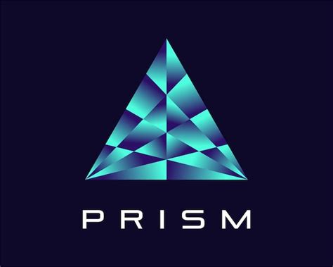 Premium Vector | Prism triangle triangular pyramid colorful color ...