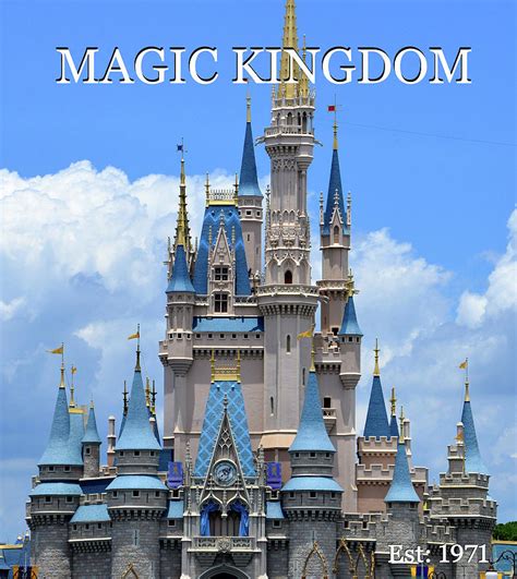 Magic Kingdom classic castle poster work A Photograph by David Lee Thompson - Fine Art America