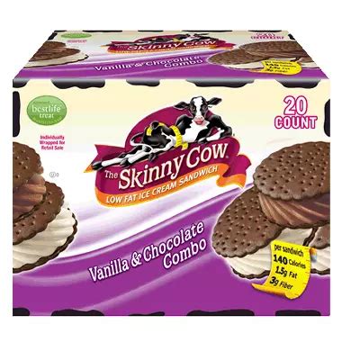 Skinny Cow Low Fat Ice Cream Sandwiches (20 ct.) - Sam's Club