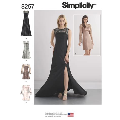 Simplicity Simplicity Pattern 8257 Misses' Special Occasion Dresses and ...