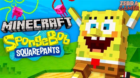 Minecraft SpongeBob DLC!! - The Best Day Ever! - Zebra's Minecraft Fun - YouTube