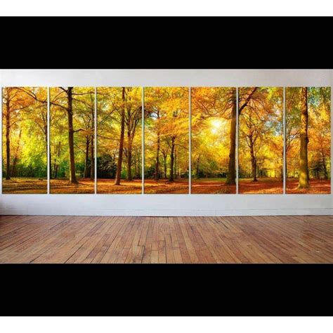 Autumn Landscape Large Wall Art №46 Ready to Hang Canvas Print – Zellart Canvas Prints