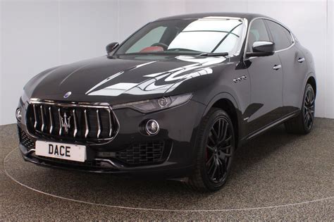 Used 2018 BLACK MASERATI LEVANTE 4×4 3.0 D V6 GRANLUSSO 4WD 5DR AUTO ...