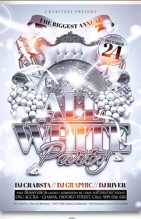 53+ White Party Flyer Templates - Free PSD Vector PNG PDF Downloads