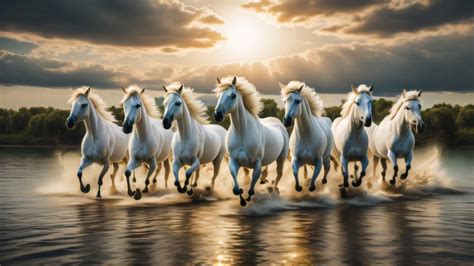 7 running horses landscape realistic painting | Beautiful horse pictures, Horse wallpaper ...