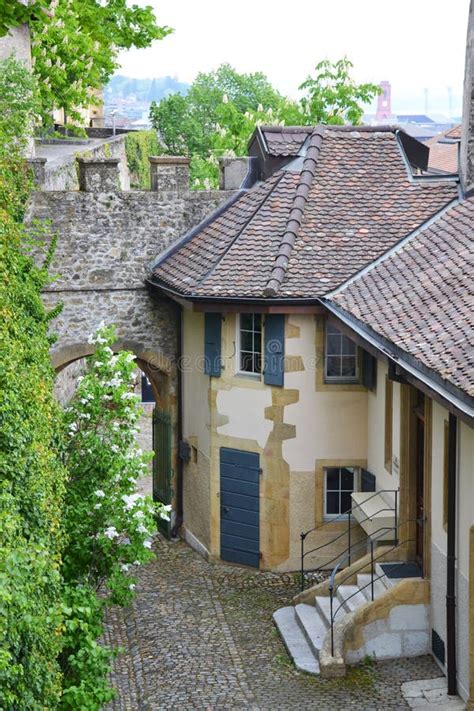 Old Town Buildings in Neuchatel, Switzerland Stock Image - Image of history, buildings: 116569047