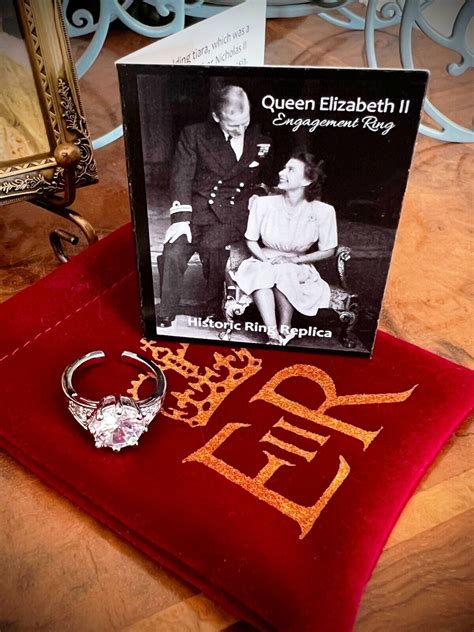 Queen Elizabeth II Engagement Ring Replica Jubilee Coronation Royal ...