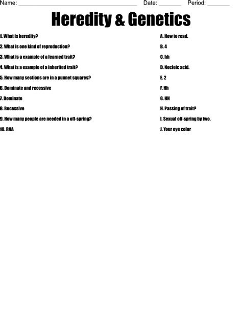 39 dna the molecule of heredity worksheet - Worksheet Database