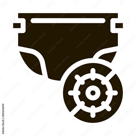 Microbe Diaper glyph icon vector. Smelly Diaper Sign. isolated symbol ...