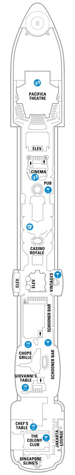 Brilliance of the Seas Deck plan & cabin plan