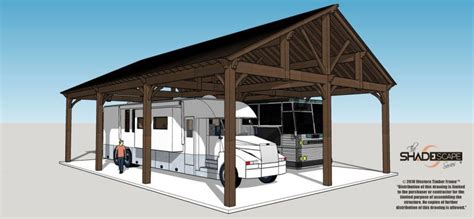 Easily Build Your Own Carport RV Cover | Gazebo plans, Gazebo, Storage building plans