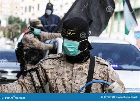 Members Of Al-Quds Brigade, The Military Wing Of The Islamic Jihad Movement In Palestine, During ...