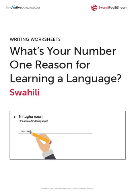 16+ Swahili Worksheets for Beginners PDF Printables