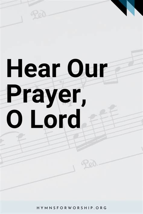 SDAH 684: Hear Our Prayer, O Lord – Hymns for Worship