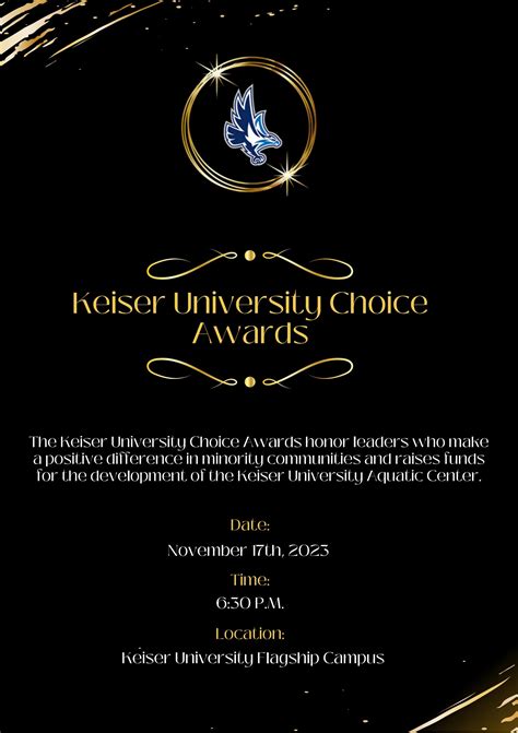 Keiser University Choice Awards Gala Program by Keiser University Graduate School & eCampus - Issuu