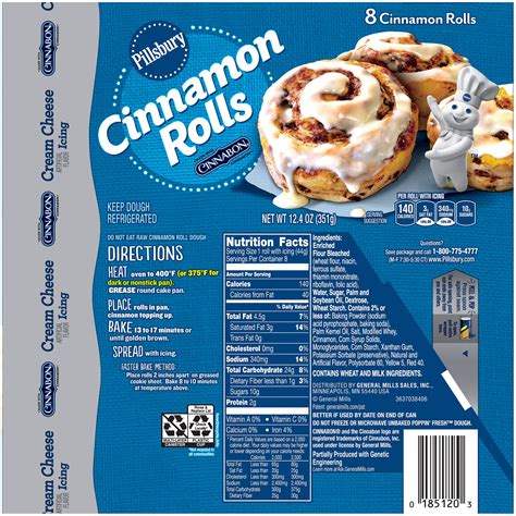 pillsbury cinnabon cinnamon rolls baking instructions