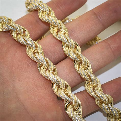 Ruth Street Gold Diamond Rope Chain - Chains, Necklaces & Pendants