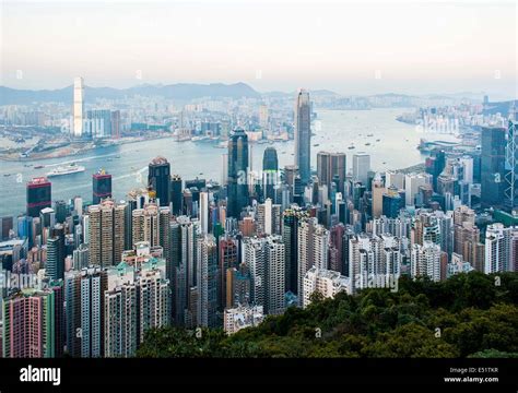 General view of Hong Kong skyline Stock Photo - Alamy