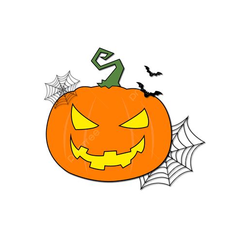 Gambar Lentera Labu Kartun Halloween, Halloween, Lentera Labu, Jaring Laba Laba PNG dan Vektor ...